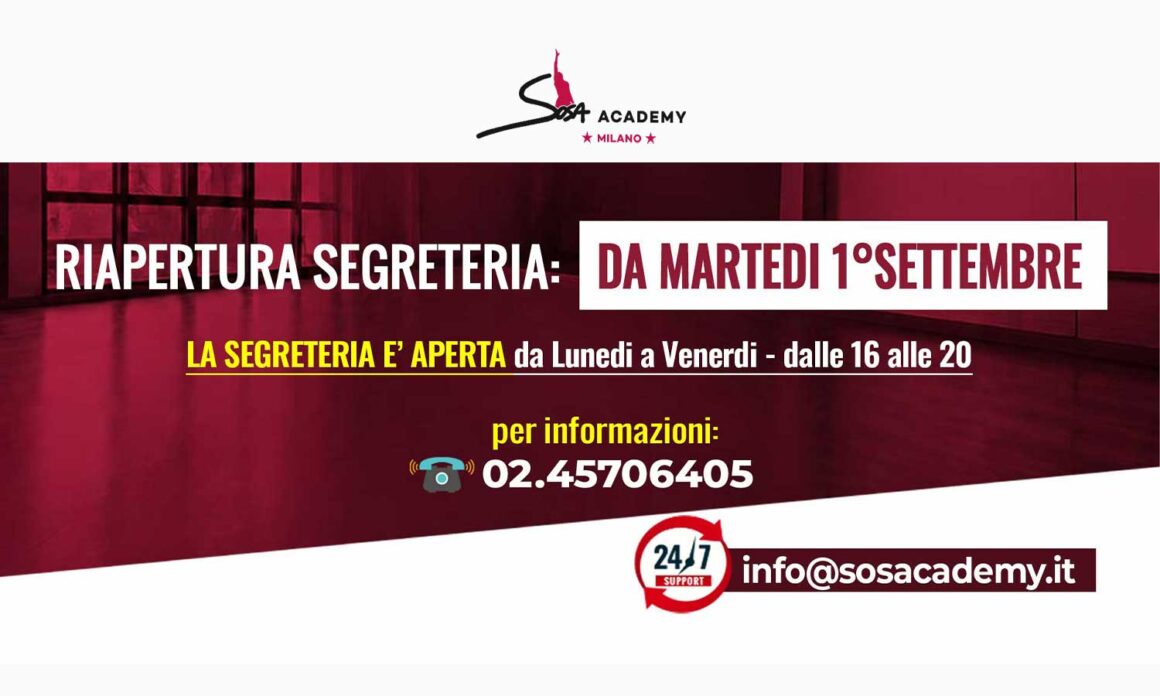 ORARI SEGRETERIA ORARI SEGRETERIA