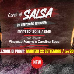 LEZIONE DI PROVA:MARTEDI 22 SETTEMBRE